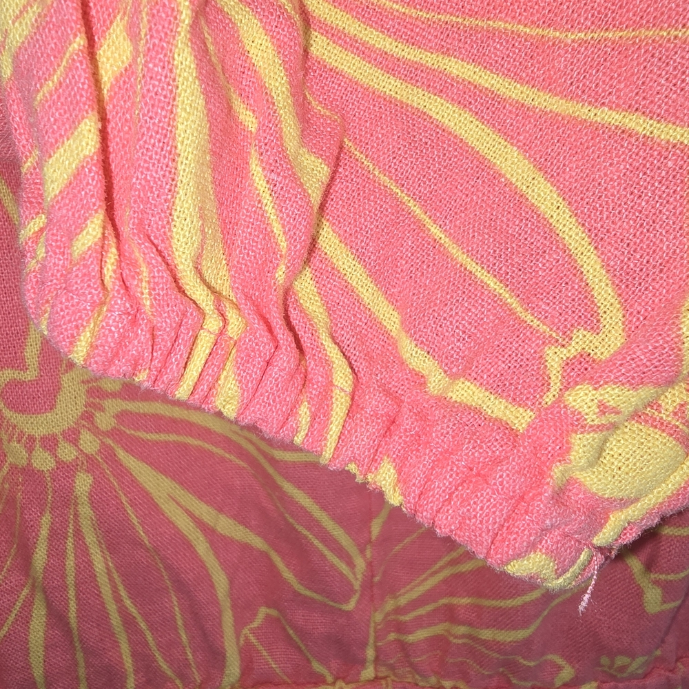 Universal Thread Pink And Yellow Patterned Dress - image 4